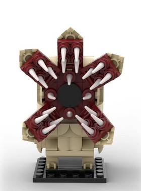 MOC积木益智拼插套装 35522 怪奇物语怪兽 方头仔大头仔