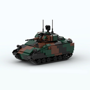 MOC积木DIY 154626 布拉德利 M2装甲战车 模型 拼装积木玩具