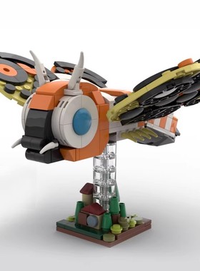 MOC积木 51580魔斯拉 套装动物 创意飞蛾 Mothra益智跨境