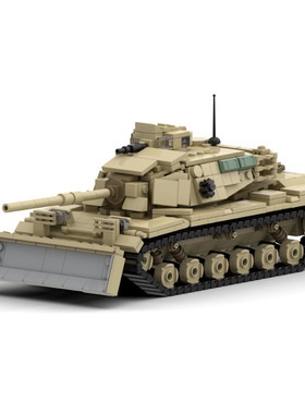 MOC积木166141 巴顿M60A1坦克积木模型 儿童益智拼装