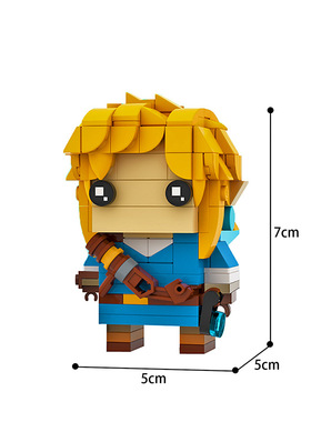 MOC-61395创意经典玩偶小人仔-林克儿童拼搭小颗粒积木