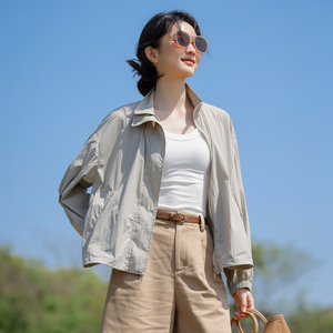 中国羽物防晒服女夏季薄款防紫外线透气外套2024新款通勤防晒衣