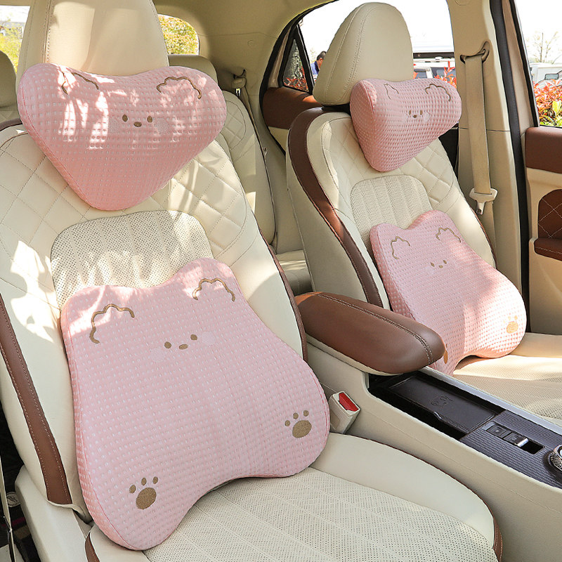 汽车头枕护颈枕一对车内靠枕创意车载座椅枕头腰靠车用主驾驶靠垫