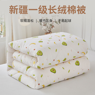 新疆长绒棉花被子棉被被芯棉絮绗缝冬季纯棉全棉加厚保暖冬天