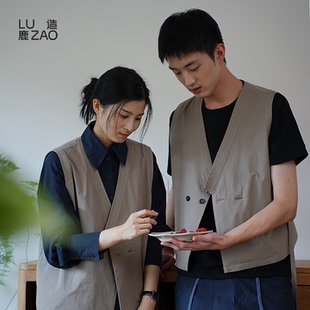 短款 工作服 系扣简约百搭 可拆卸结构马甲男女同款 鹿造｜一衣多穿