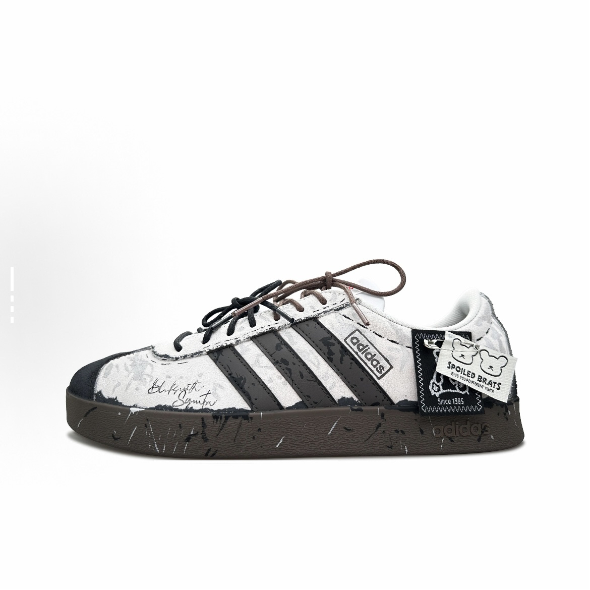 【定制球鞋】adidas neo VL Court Lifestyle 捣蛋玩偶 复古做旧