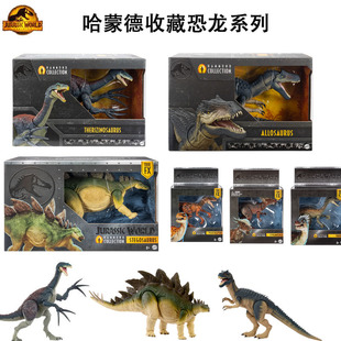 美泰侏罗纪世界哈蒙德收藏镰刀龙三角龙迅猛龙模型儿童男玩具礼物