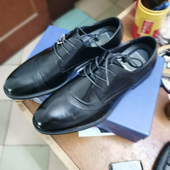 头层牛皮系带商务正装 HSXSD1W017A 男鞋 皮鞋 柔软透气真皮德比鞋