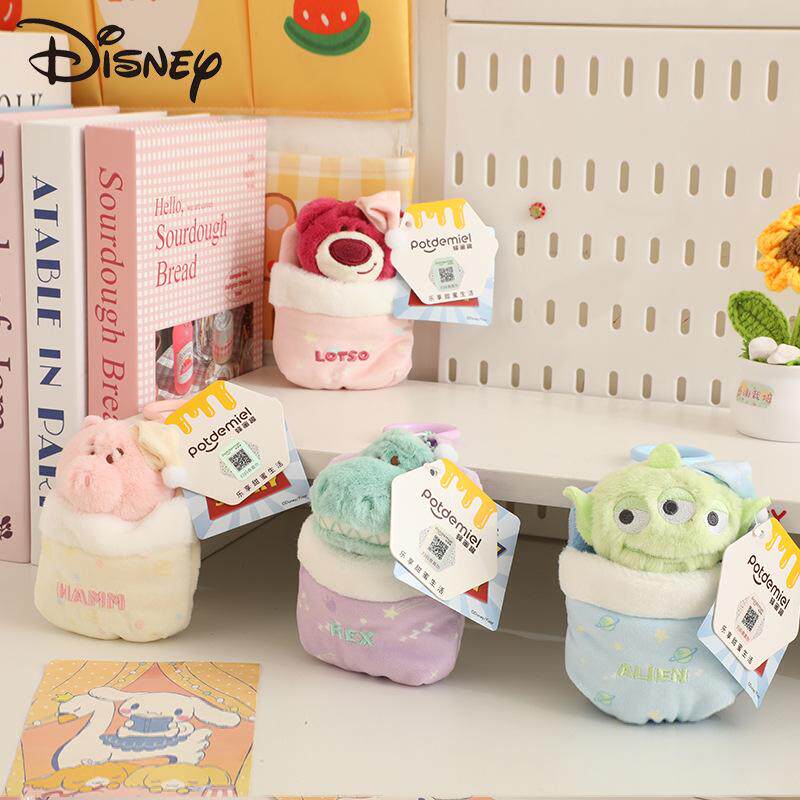 正版迪士尼草莓熊毛绒公仔挂件火腿可爱包包挂饰书包玩偶挂件