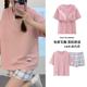 卡通学生休闲家居服宽松大码 套甜美带胸垫韩版 外穿 短袖 睡衣女夏季