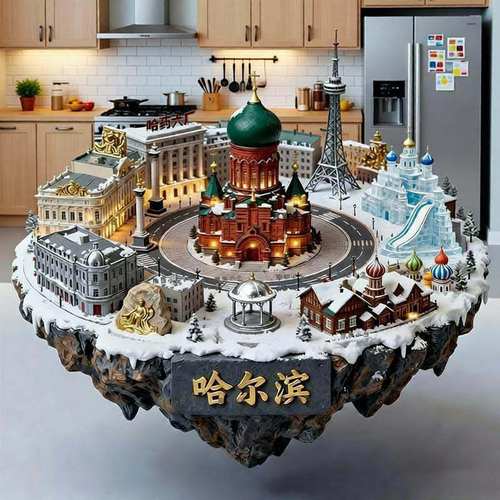 【哈尔滨】冰雪世界金属冰箱贴