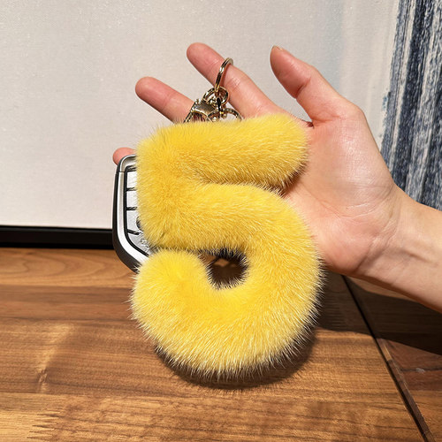 时尚俏皮水貂毛钥匙扣包挂件
