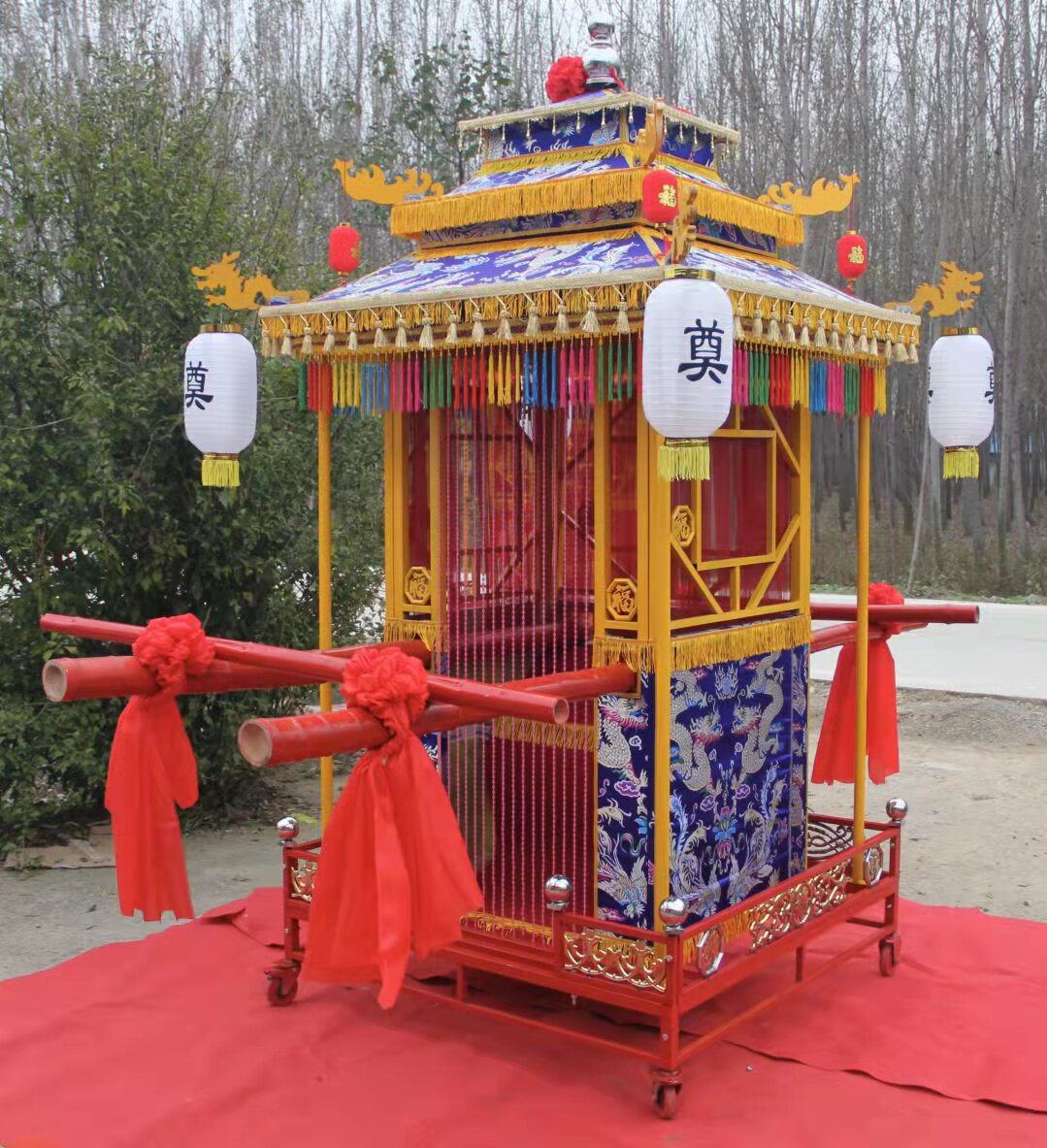 花轿镀锌钢管材质可折叠可拆卸