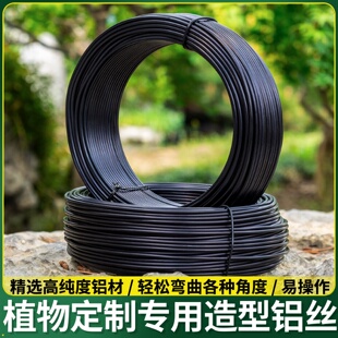 盆景造型专用铝丝铝线盘扎铝丝线蟠扎园艺铁丝花卉罗汉松定型铝丝