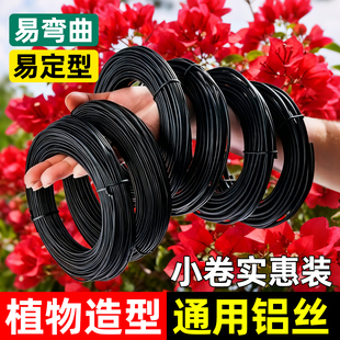 盆景造型专用铝丝铝线盘扎铝丝线蟠扎园艺铁丝花卉罗汉松定型吕丝