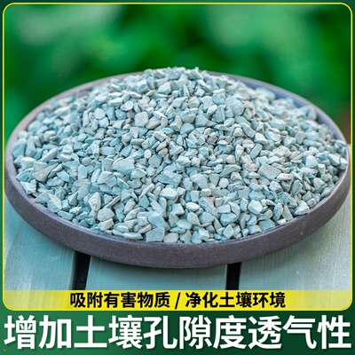 天然绿沸石多肉植物铺面拌土改良土壤结板石预防黑腐细菌鱼缸过滤