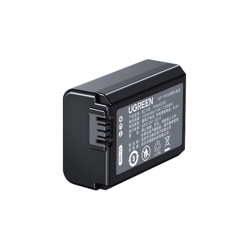 【国家3C认证】绿联np-fw50相机电池适用于索尼sony ZVE10 a6400 a7m2 a6300 a7r2  a6100充电器单反微单配件