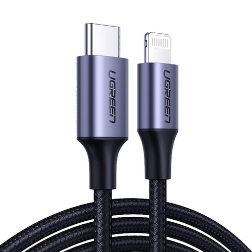 绿联适用于苹果iphone18Pro17Max8-14Plus数据线PD快充MFi认证20/30w适用ipad手机充电器Lightning转Typec2米