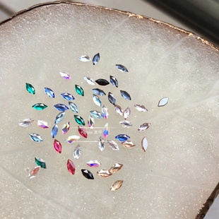 奥钻平底马眼2201F迷你小号4 正品 1.8mm华子美甲小钻饰品 施