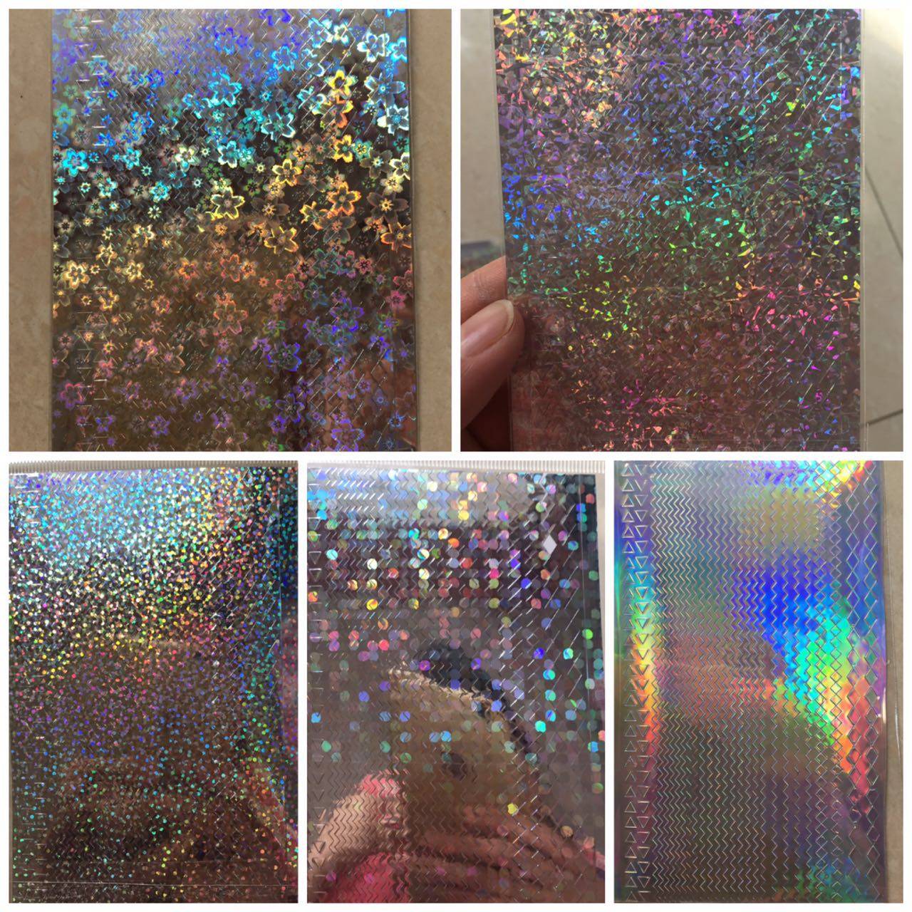 kokes美甲幻彩线条贴纸 自带背胶 波浪锯齿条纹贴纸