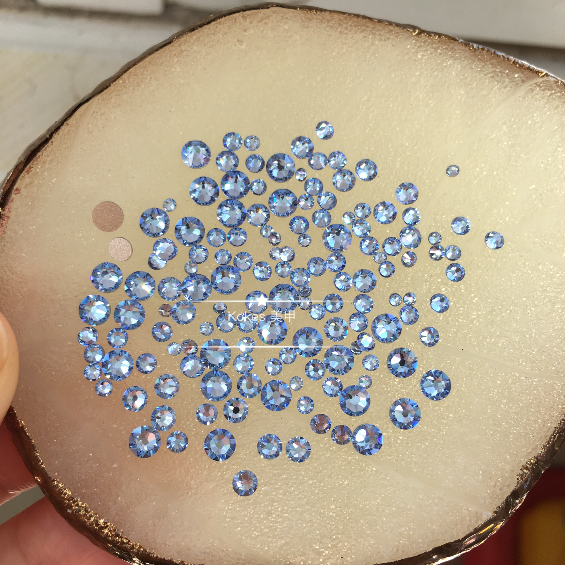 奥地利美甲小圆钻211浅蓝色小钻