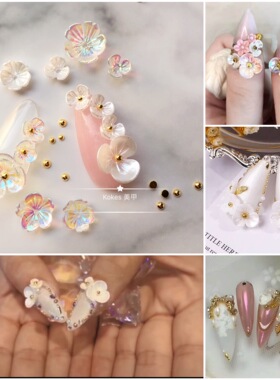 网红小白花饰品 白色极光彩色碗花五瓣花菊花 非偏远满68元包邮