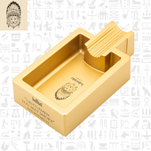 鲁宾斯基单槽雪茄烟灰缸锌合金属个性 大容量家用办公室持灰器 时尚