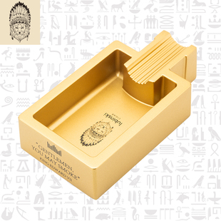 鲁宾斯基单槽雪茄烟灰缸锌合金属个性时尚大容量家用办公室持灰器