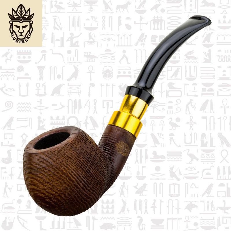 Lubinski橡木新手烟斗便携实木石楠木老式弯斗直斗旱烟枪烟丝配件