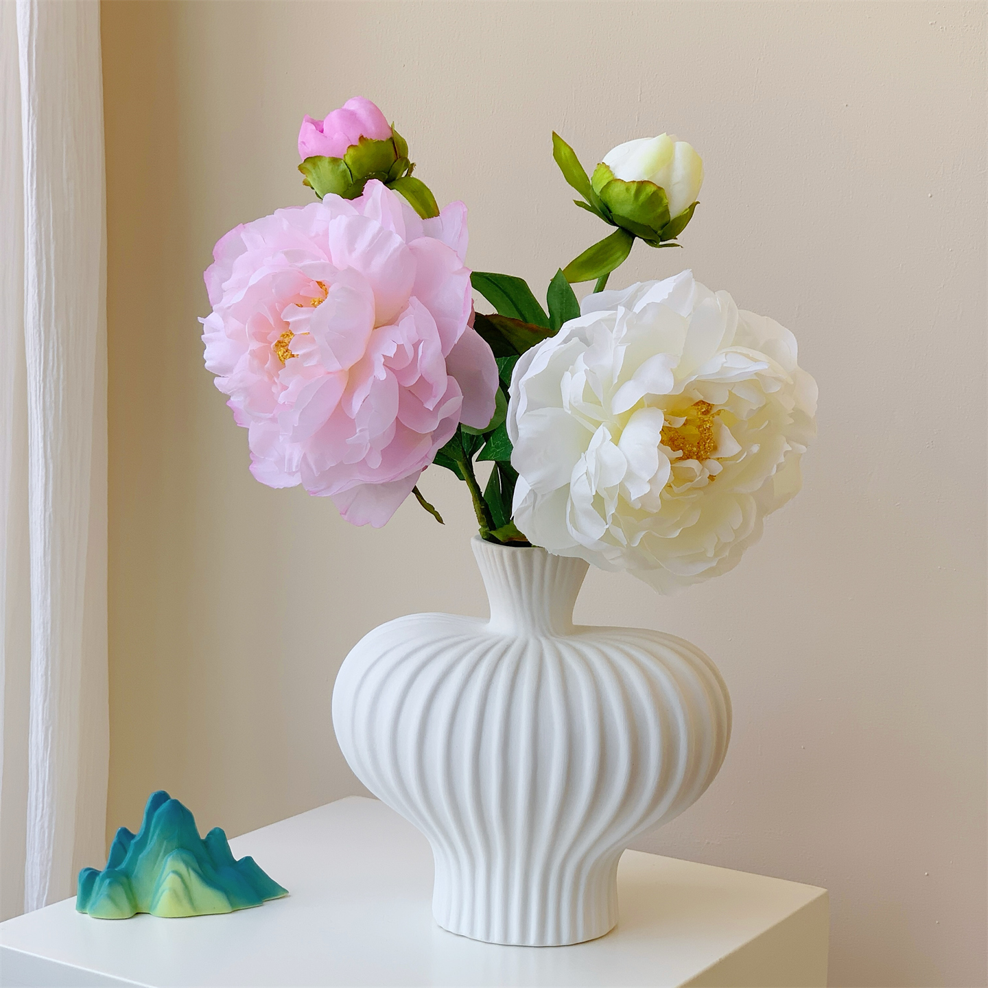高级感逼真仿真牡丹花假花摆设客厅餐桌装饰花艺摆件高级仿生花束