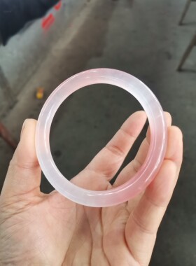 石英岩玉细美人条叮当镯甜美少女