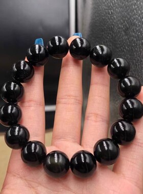 保真天然饱满鱼子纹黑驴蹄子单圈手串手链佛珠念珠吊坠