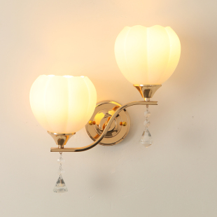 壁灯LED背景墙壁灯楼梯过道客厅双头床头壁灯现代卧室简约床头灯