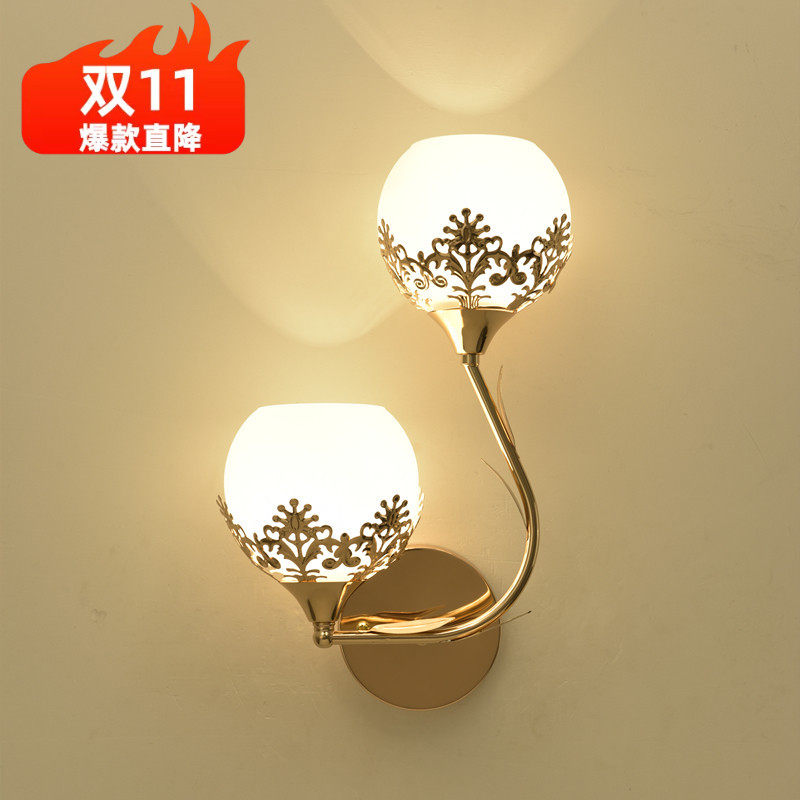 欧式壁灯客厅卧室床头灯led简约现代过道楼梯led电视机背景墙壁灯