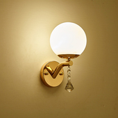 壁灯卧室床头灯现代简约北欧轻奢金色客厅书房防蚊虫密封墙壁灯