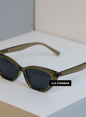 复古嘻哈窄猫眼小脸墨镜防紫外线