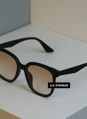 gm日落色腮红眼镜大脸显脸小墨镜