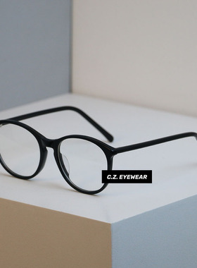 CHOZEN/板材复古小香风高级感镜框温柔素颜方圆脸防蓝光近视眼镜