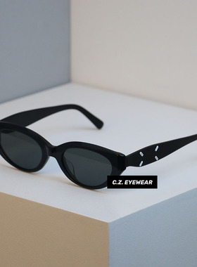 CHOZEN/新款板材复古猫眼墨镜女明星高街大脸显瘦潮酷太阳眼镜男