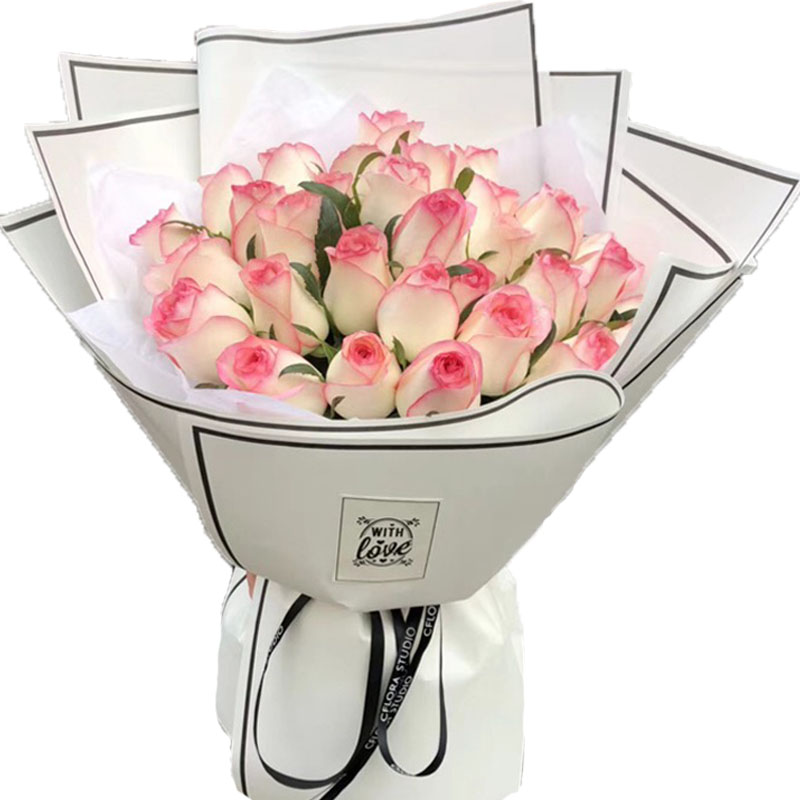 爱莎玫瑰花束花篮上海同城生日送女朋友妈妈老师花店订花鲜花速递-封面