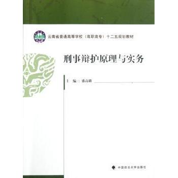 【现货】 刑事辩护原理与实务 盛高璐主编 9787562043522 中国政法大学出版社 法律/学理 新华仓直发