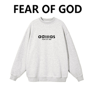 卫衣高街重磅男女情侣装 GOD联名AD复线FOG圆领秋冬长袖 FEAR