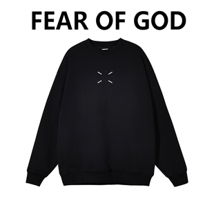 FOG复线ESSENTIALS四角标圆领长袖卫衣重磅男女情侣美式高街外套