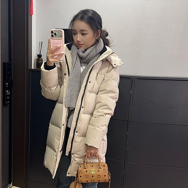 2026新款95白鸭绒男女同款羽绒服加厚中长款抗寒户外情侣款冬装