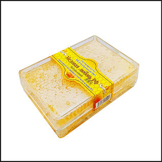 俄罗斯蜂巢蜜天然土蜂蜜蜜蜂窝嚼着吃的蜂蜜原汁原味500克盒装