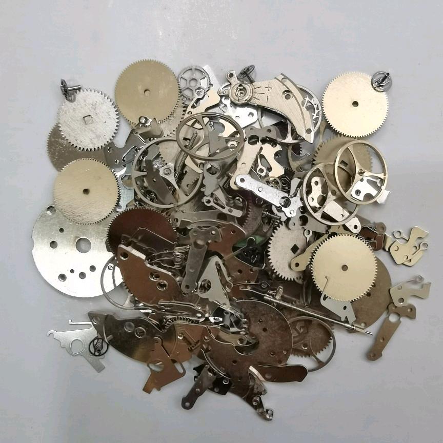 银色拆机机芯齿轮diy设计配件把头美甲螺丝蒸汽朋克小零件散称
