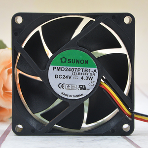 原装SUNON 7025 PMD2407PTB1-A 24V 4.3W 7CM 3线变频器 散热风扇