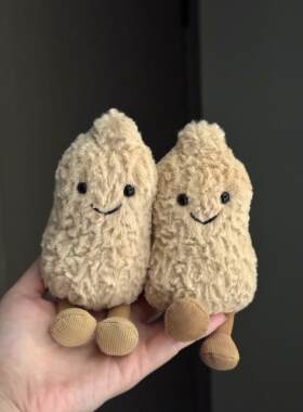 百补Jellycat趣味花生毛绒玩具