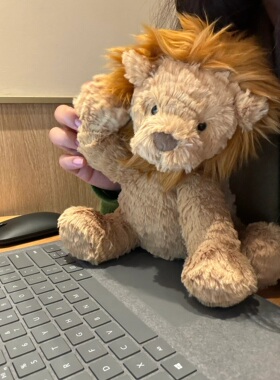 英国Jellycat波浪毛狮子大象小羔羊猴子狐狸小狗龙猪毛绒玩具公仔