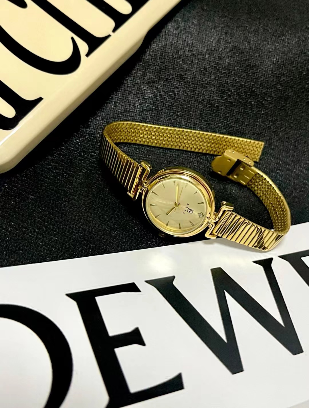 正品小金表vintage轻奢女士